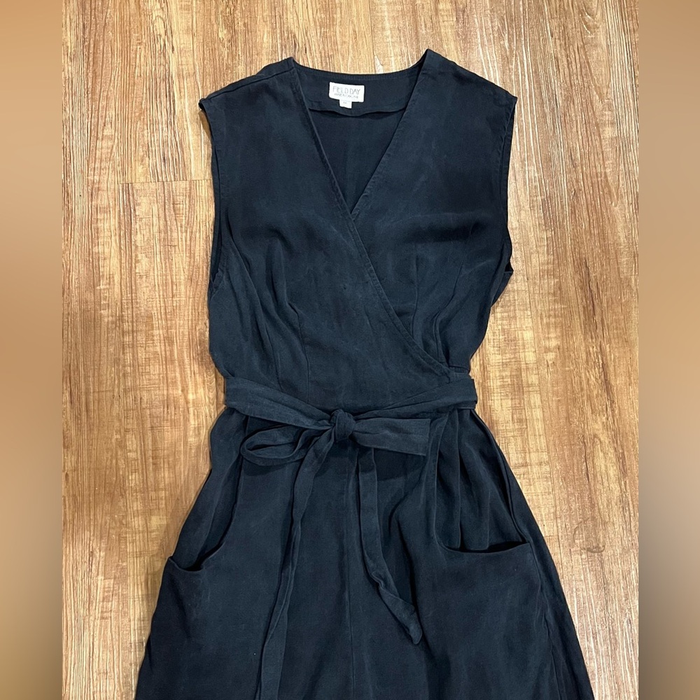 Field Day Artemis jumpsuit in black linen - Picture 3 of 6